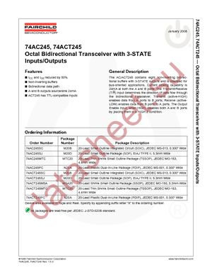 74ACT245SJX datasheet  